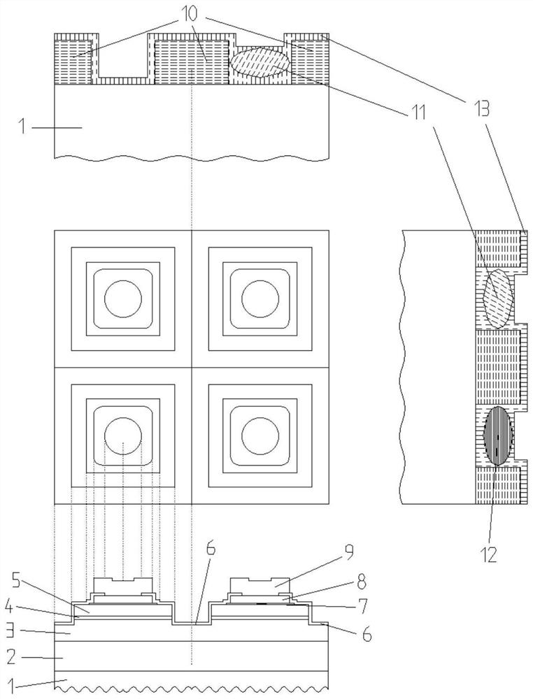 An integrated micro LED chip and its manufacturing method