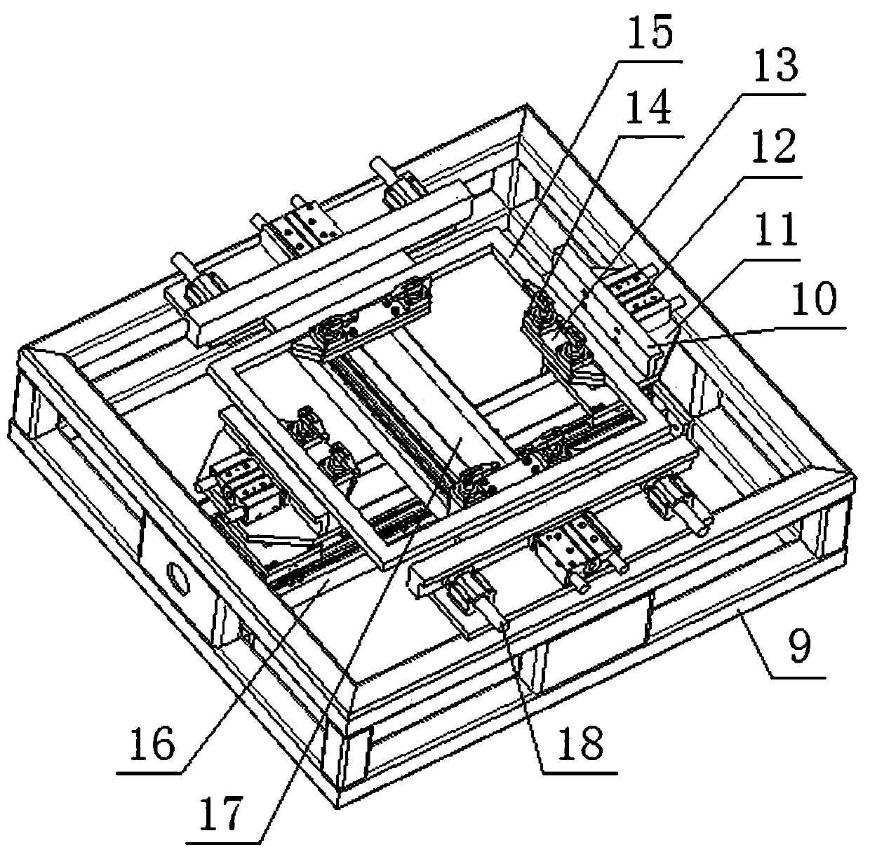 Flexible welding workstation of rectangular flange intelligent robot