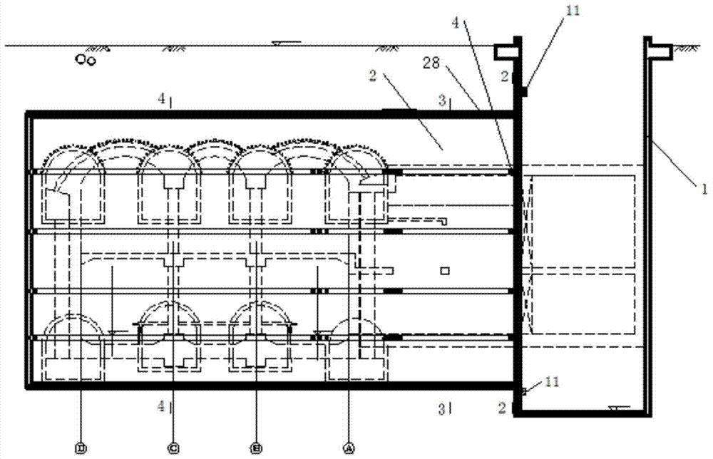 Construction Method of Auxiliary Air Duct Structure of Underground Excavation Station