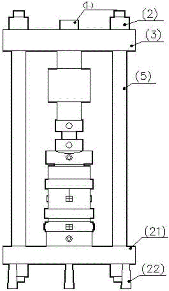 Bentonite two-way swelling force measuring instrument