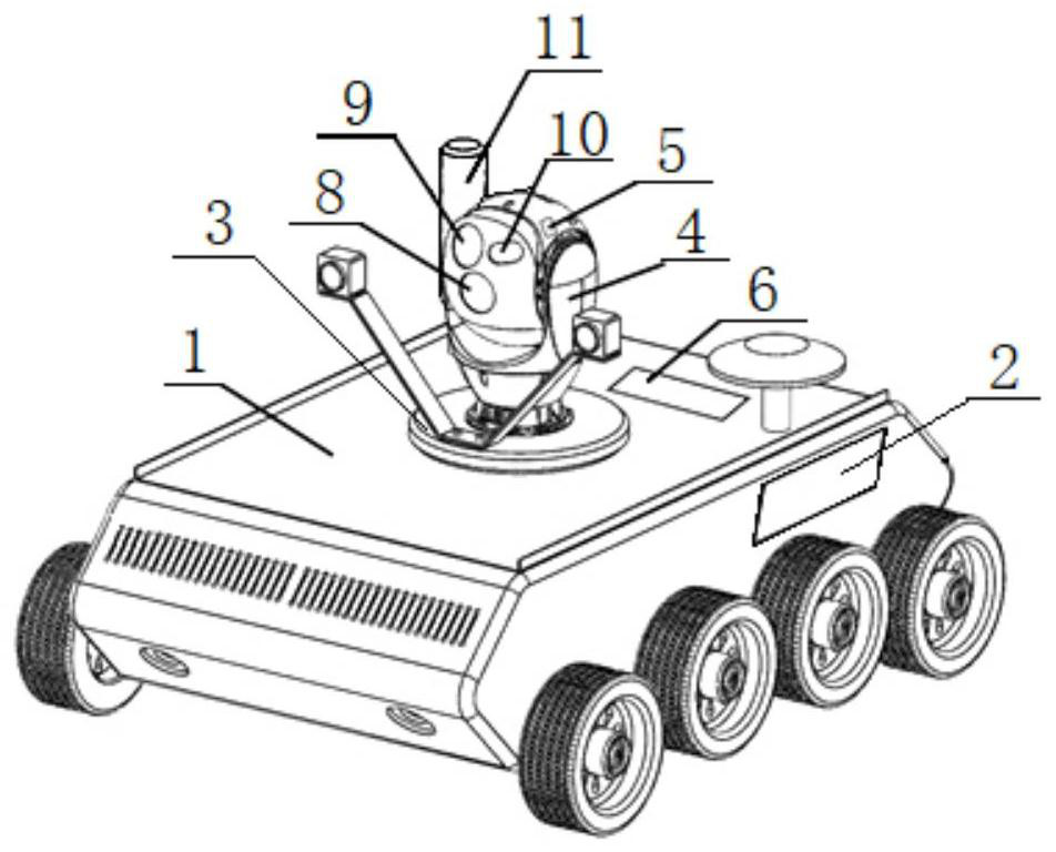 Unmanned vehicle laser anti-sniping system and anti-sniping control method thereof