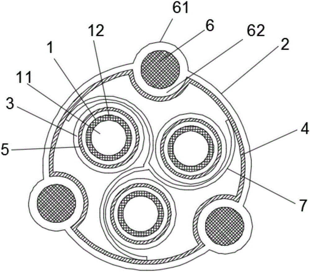 Reinforced copper-clad steel signal cable