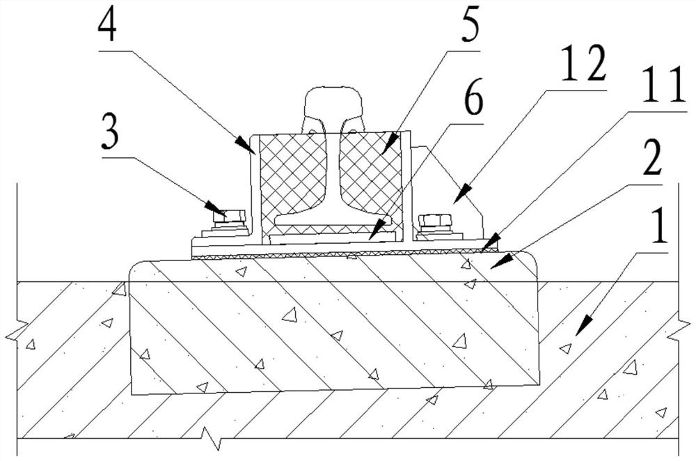 Improved track structure and construction method thereof