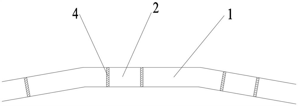 Construction method for underground continuous wall of near-sea pushing and filling area