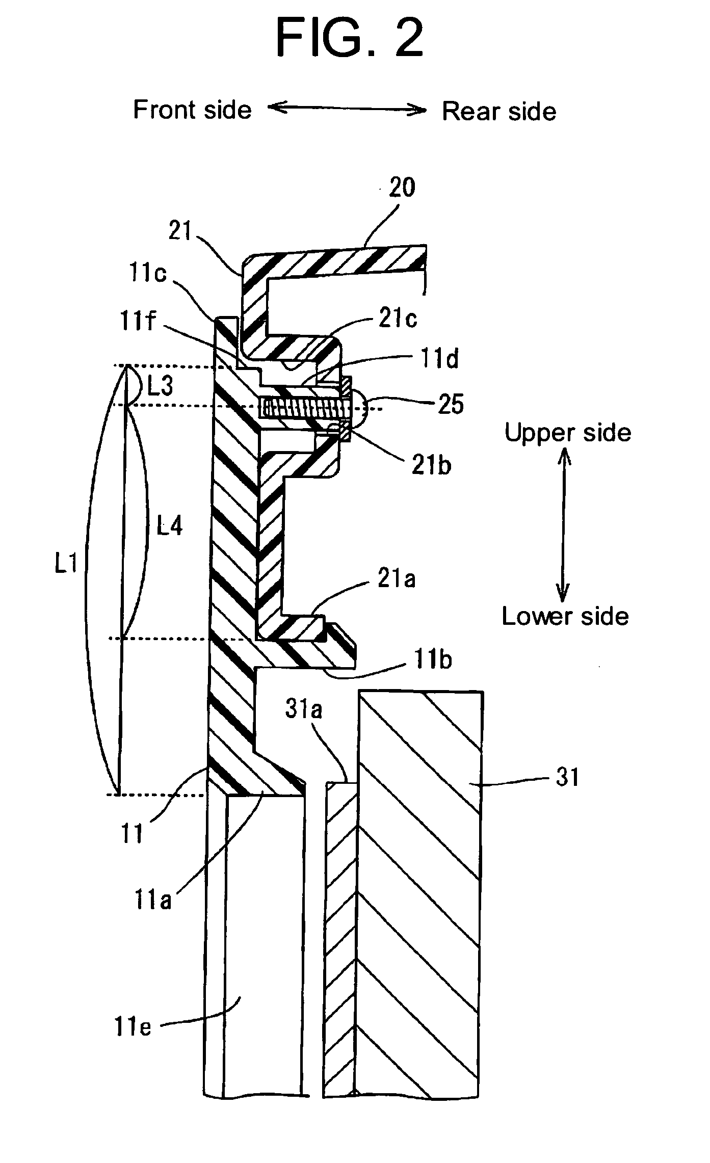 Panel display type television and cabinet structure