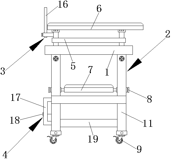 Adjustable walking aid