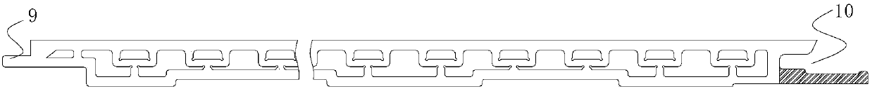 A slab with a hollow cloudwood structure