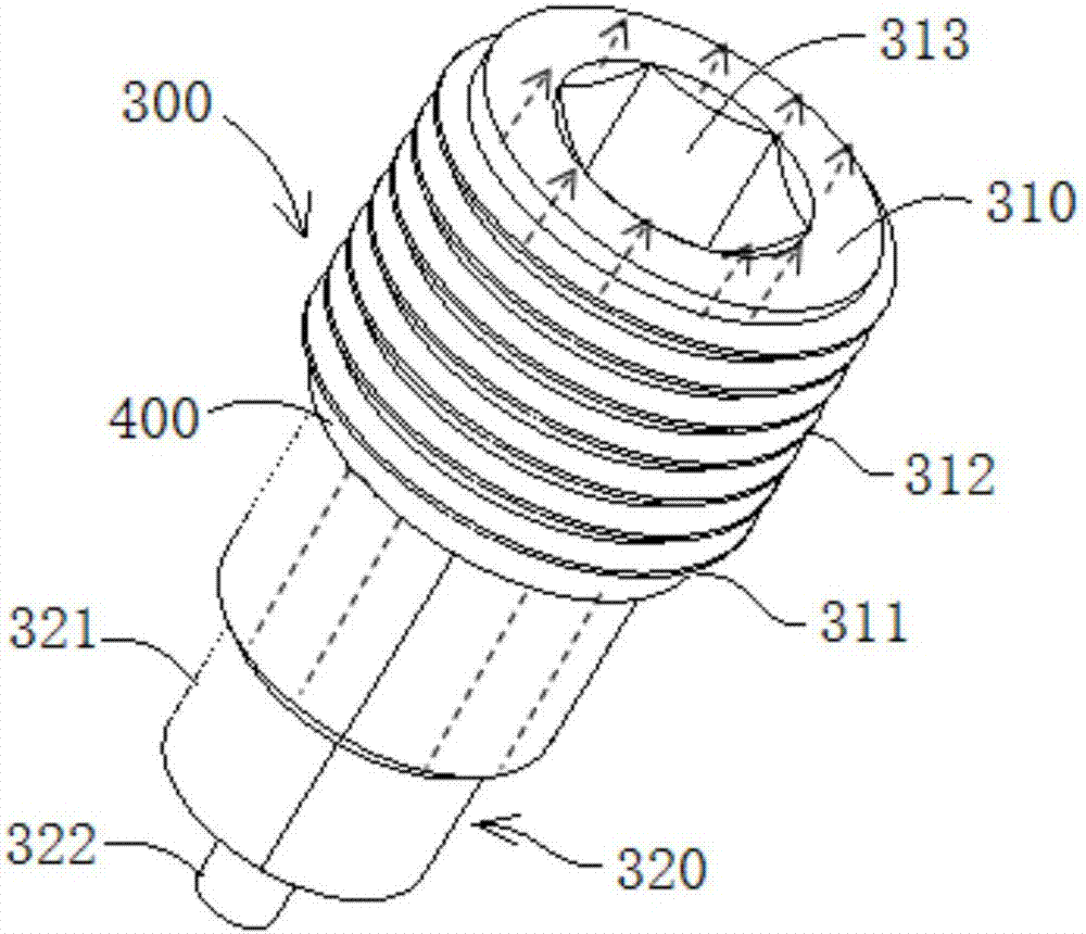 Electronic device with light guide post having electric transmission function