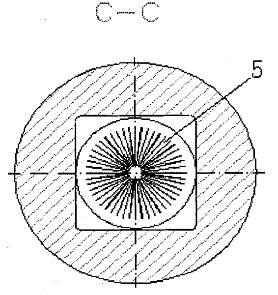 Connecting part used between high-temperature superconducting segment of heavy current lead and resistance heat exchanger