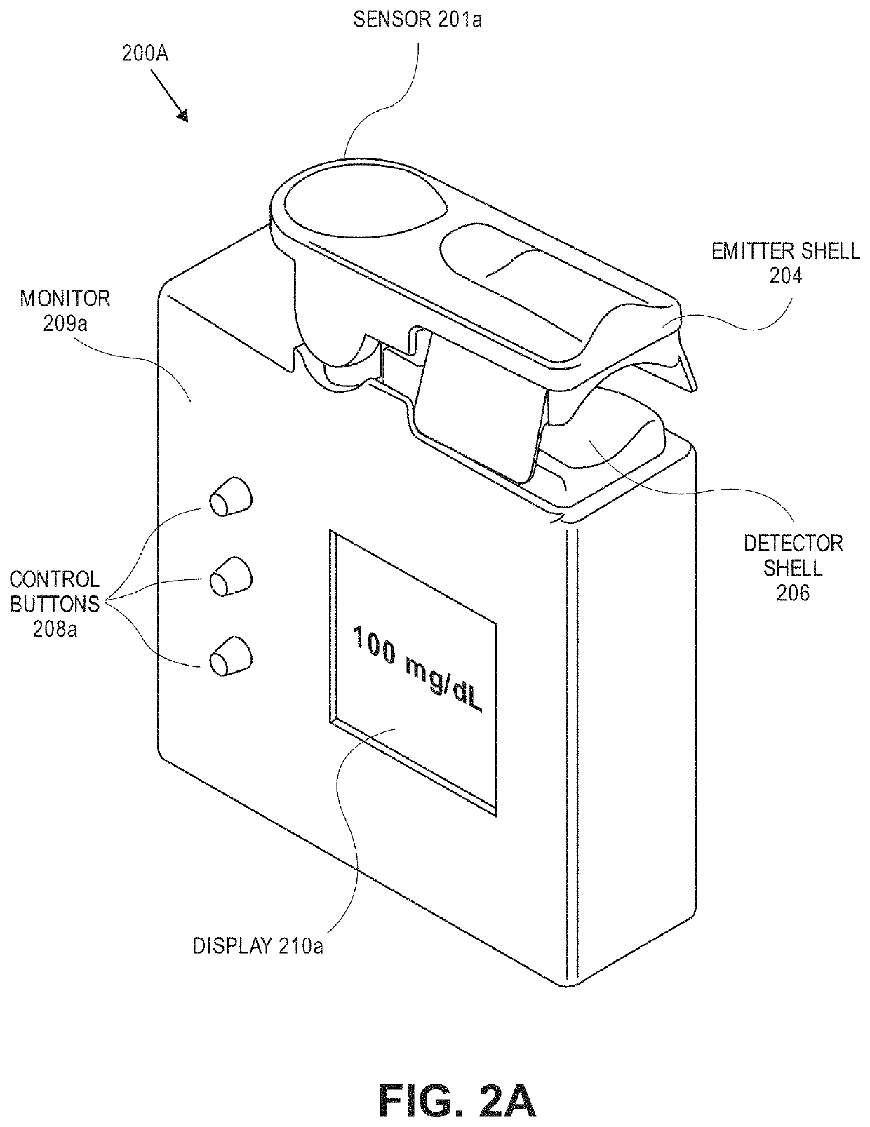 User-worn device for noninvasively measuring a physiological parameter of a user