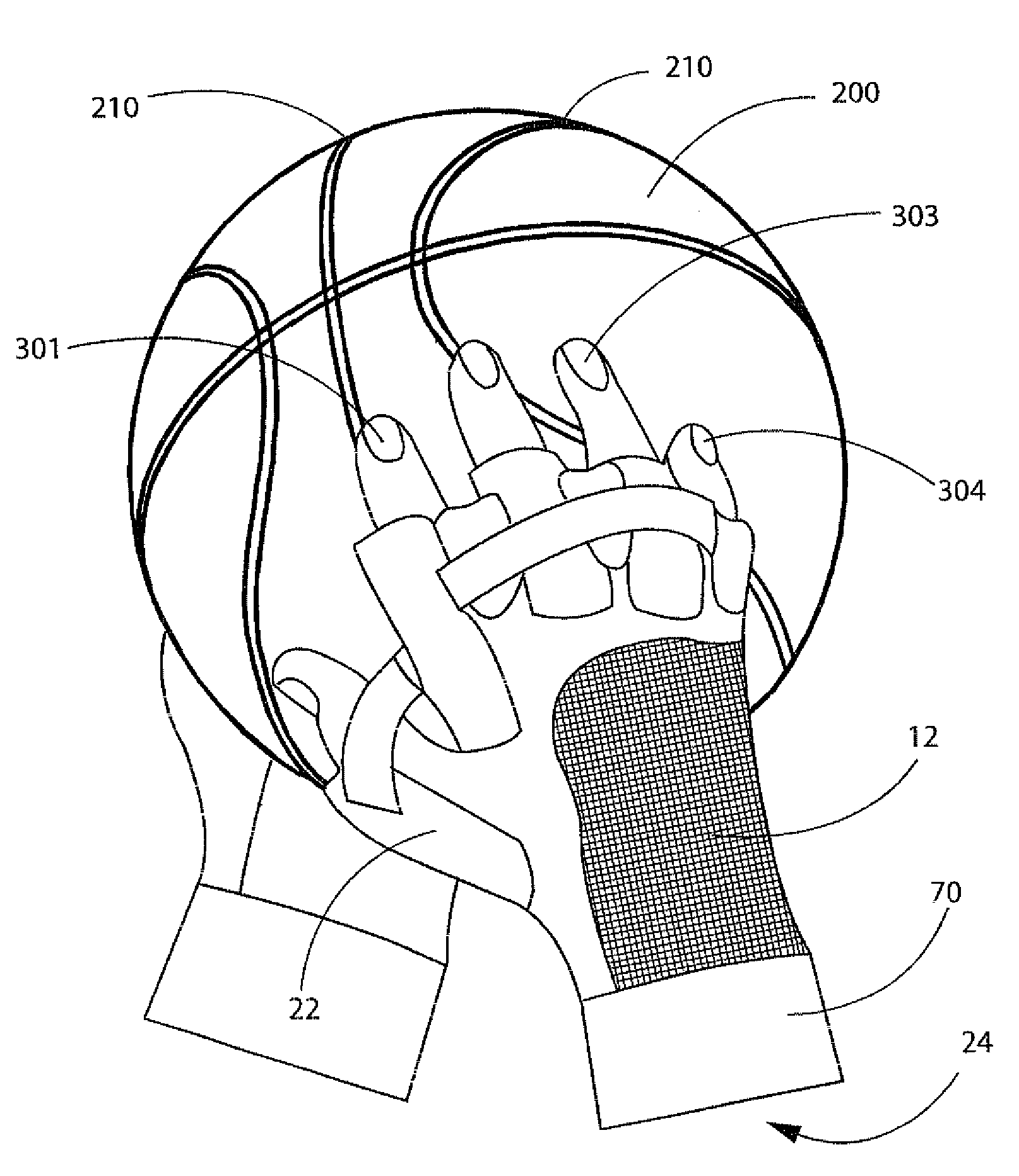 Basketball training glove