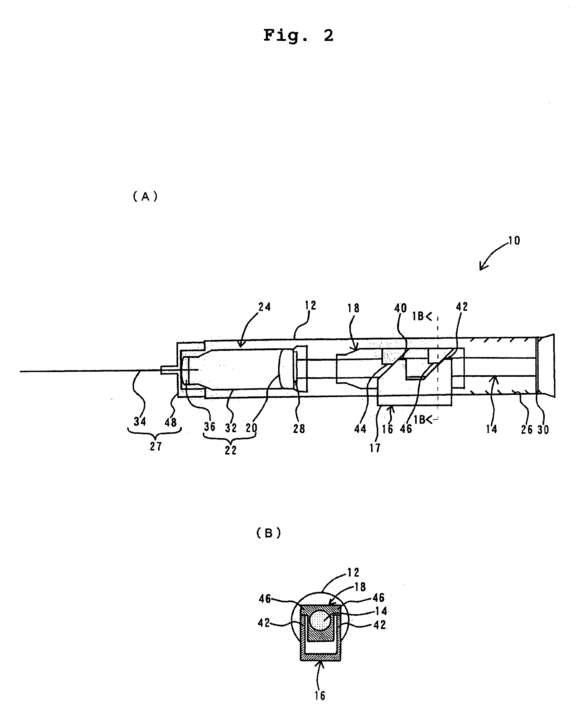 Therapeutic causing contraction of mucosal tissue, method of treating diseases relating to mucosal tissues, injector and therapeutic set