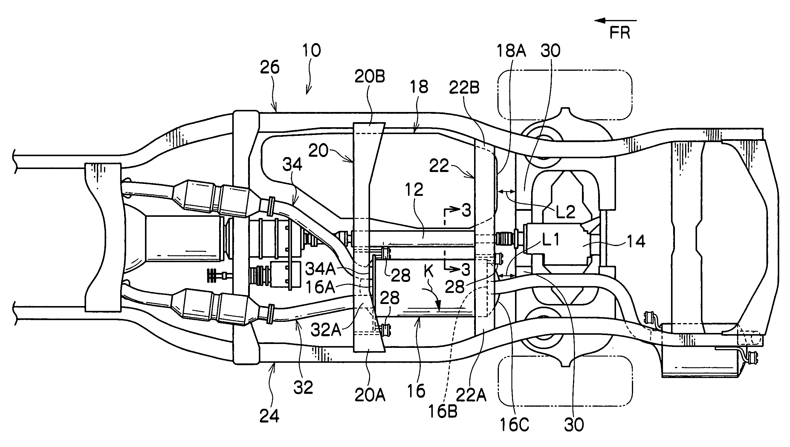 Vehicle underbody structure