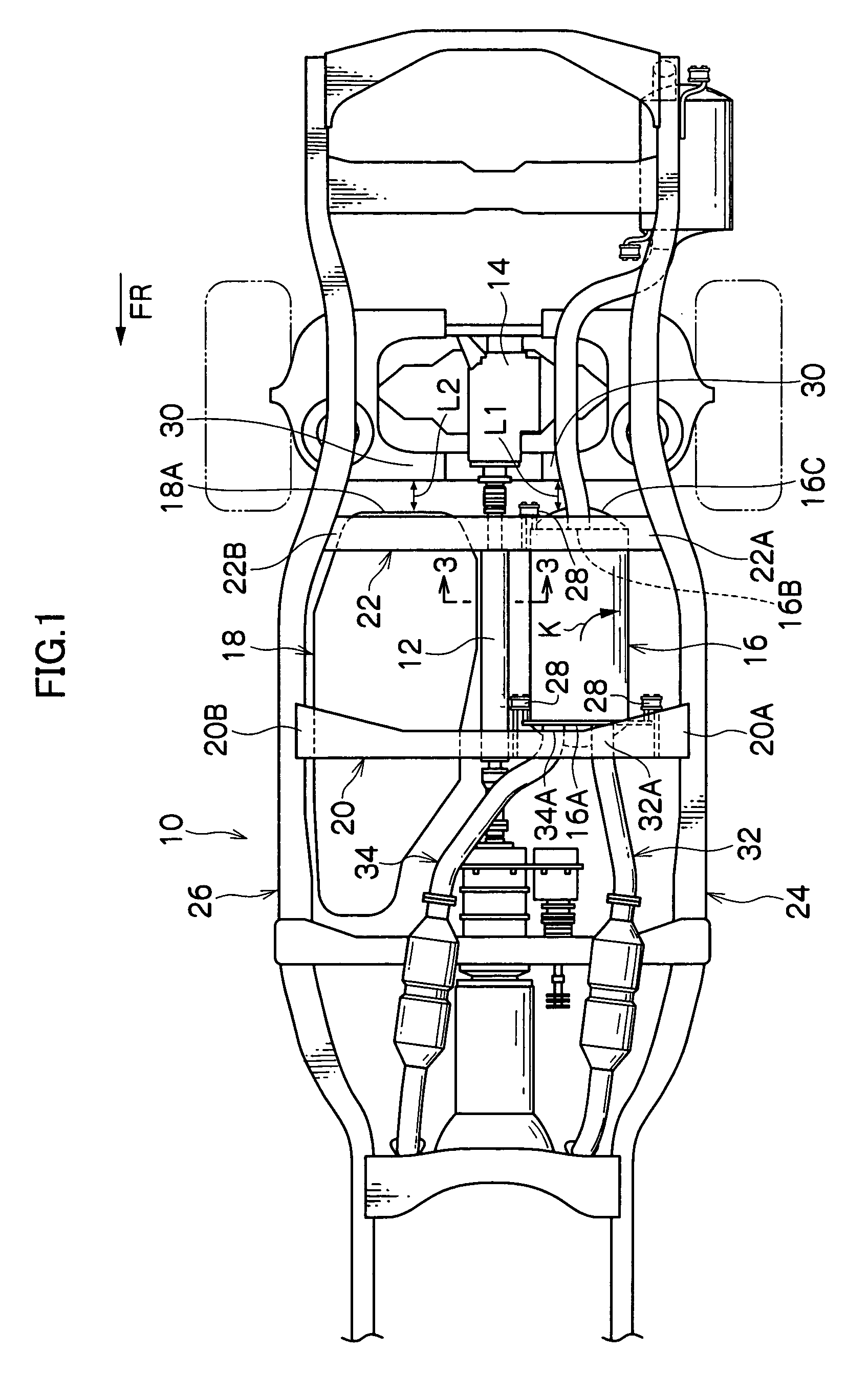 Vehicle underbody structure