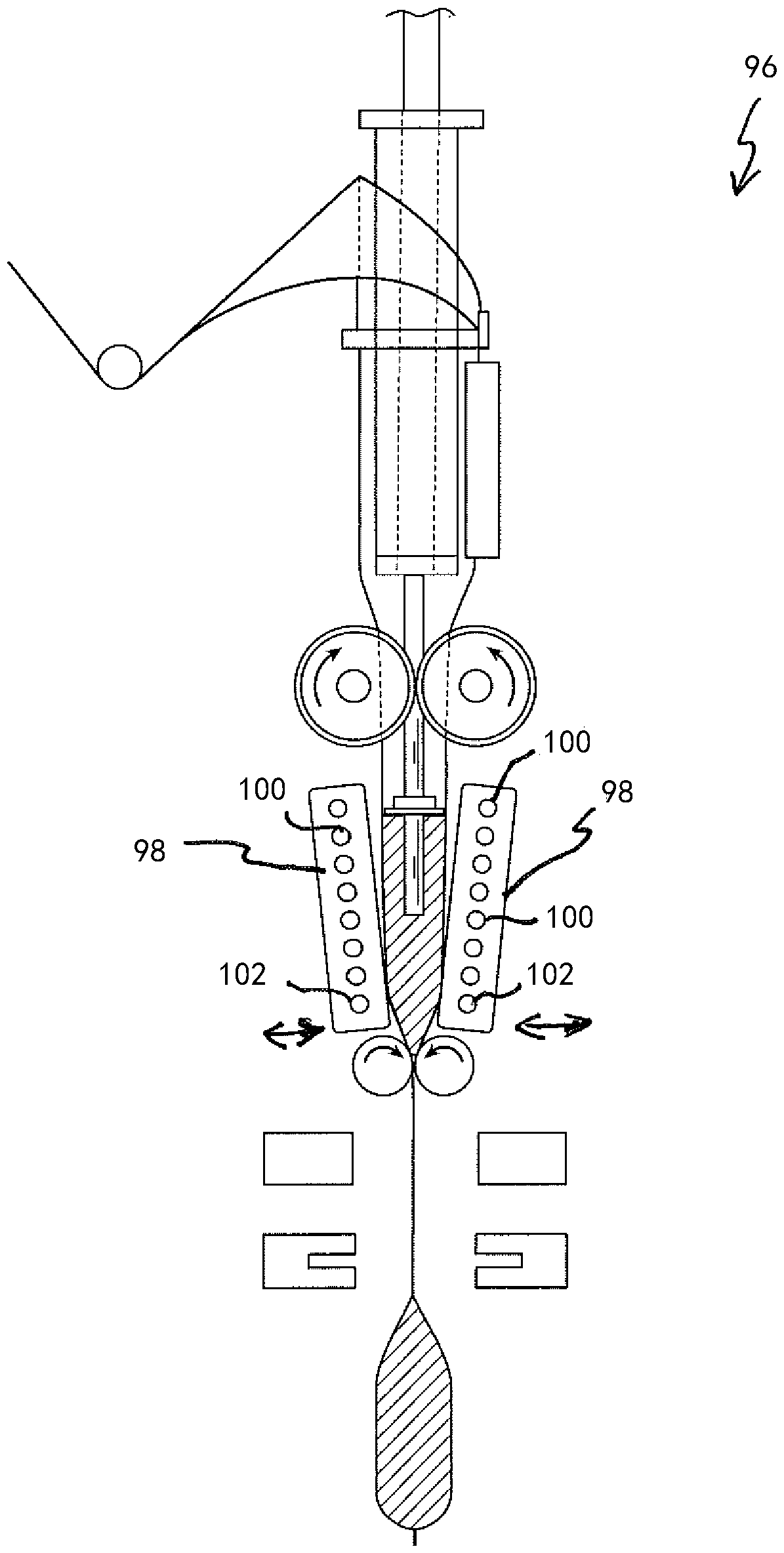 Process and machine for making clipless chub package contaning viscous product