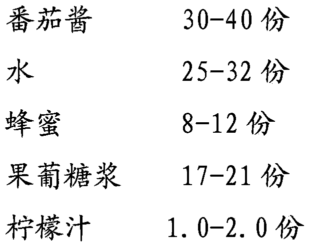 Honey tomato juice and preparation method thereof