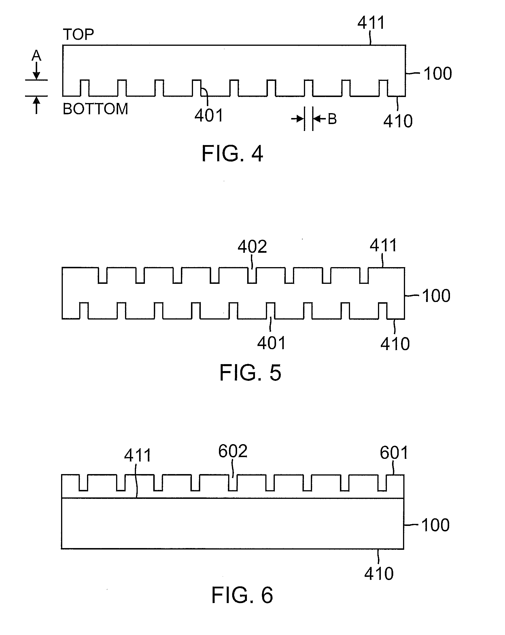 Trenched substrate for crystal growth and wafer bonding