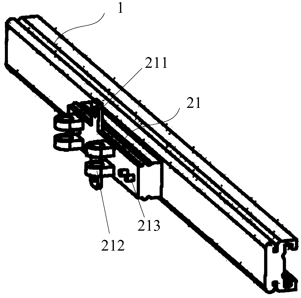 Shoegear and rail train transportation system including shoegear