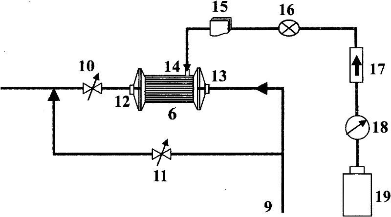 Oxygen supply device for space wastewater treatment