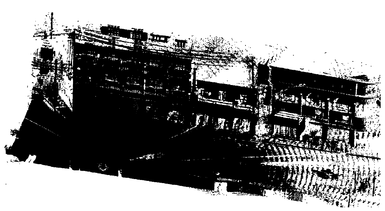 External building wall measurement method and system based on three-dimensional laser scanning