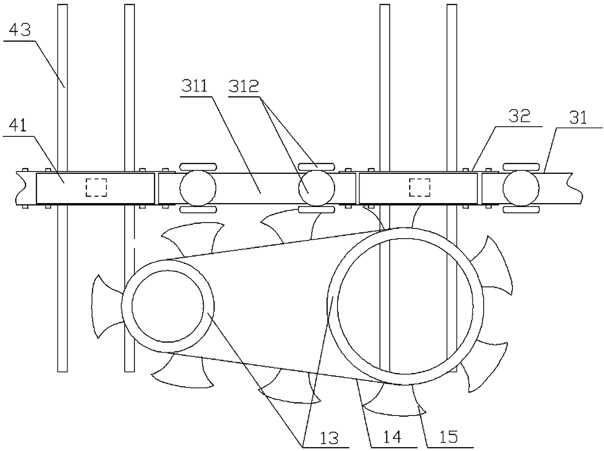 Hanging machine for fur and feather processing