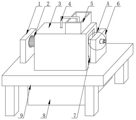 Surface rust removal device for tubular mechanical part machining