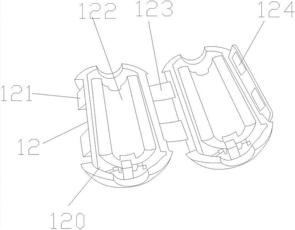 Robot movement uninterrupted power supply device