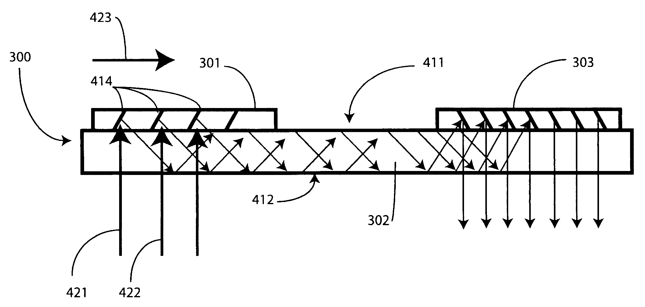 Substrate guided relay with pupil expanding input coupler