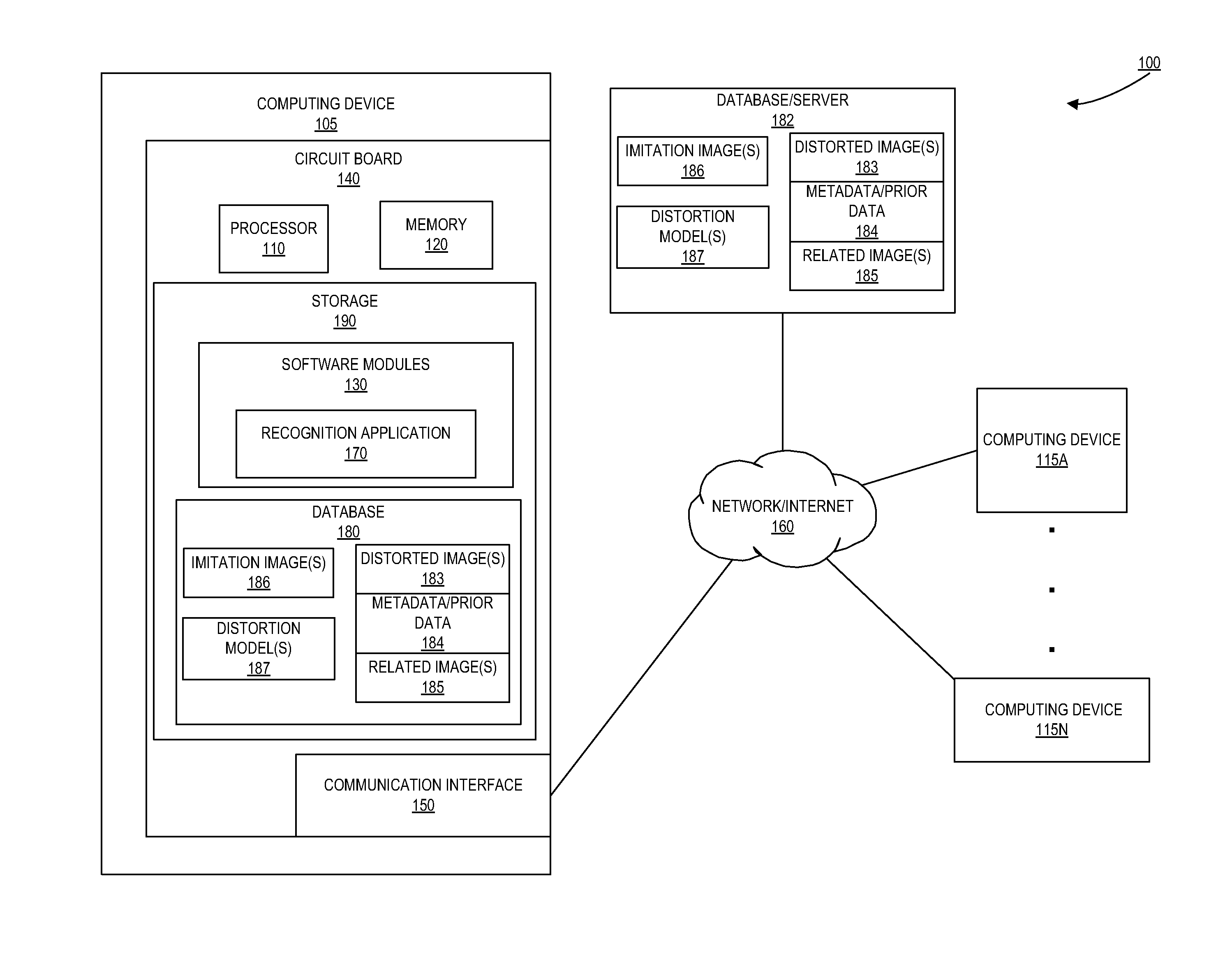 System and method for improved character recognition in distorted images