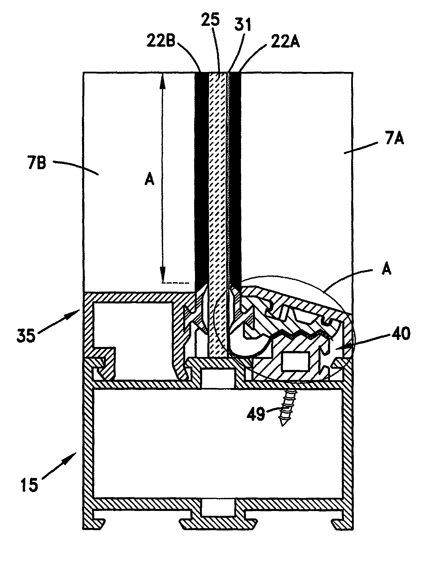 Window film anchoring device