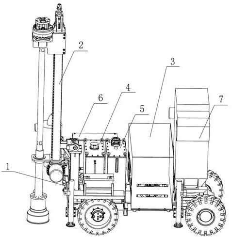 Modularized ultra-light movable drilling machine