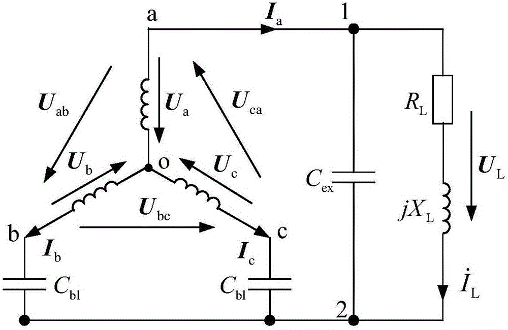 Design method for achieving single-phase operation of star-connection three-phase asynchronous generator