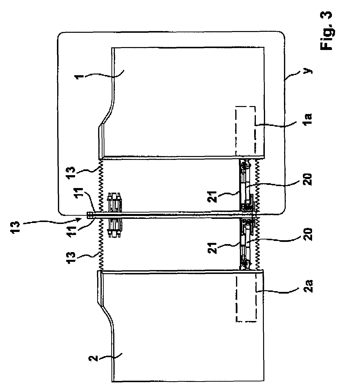 Articulated vehicle made from several vehicle parts which are couplable together