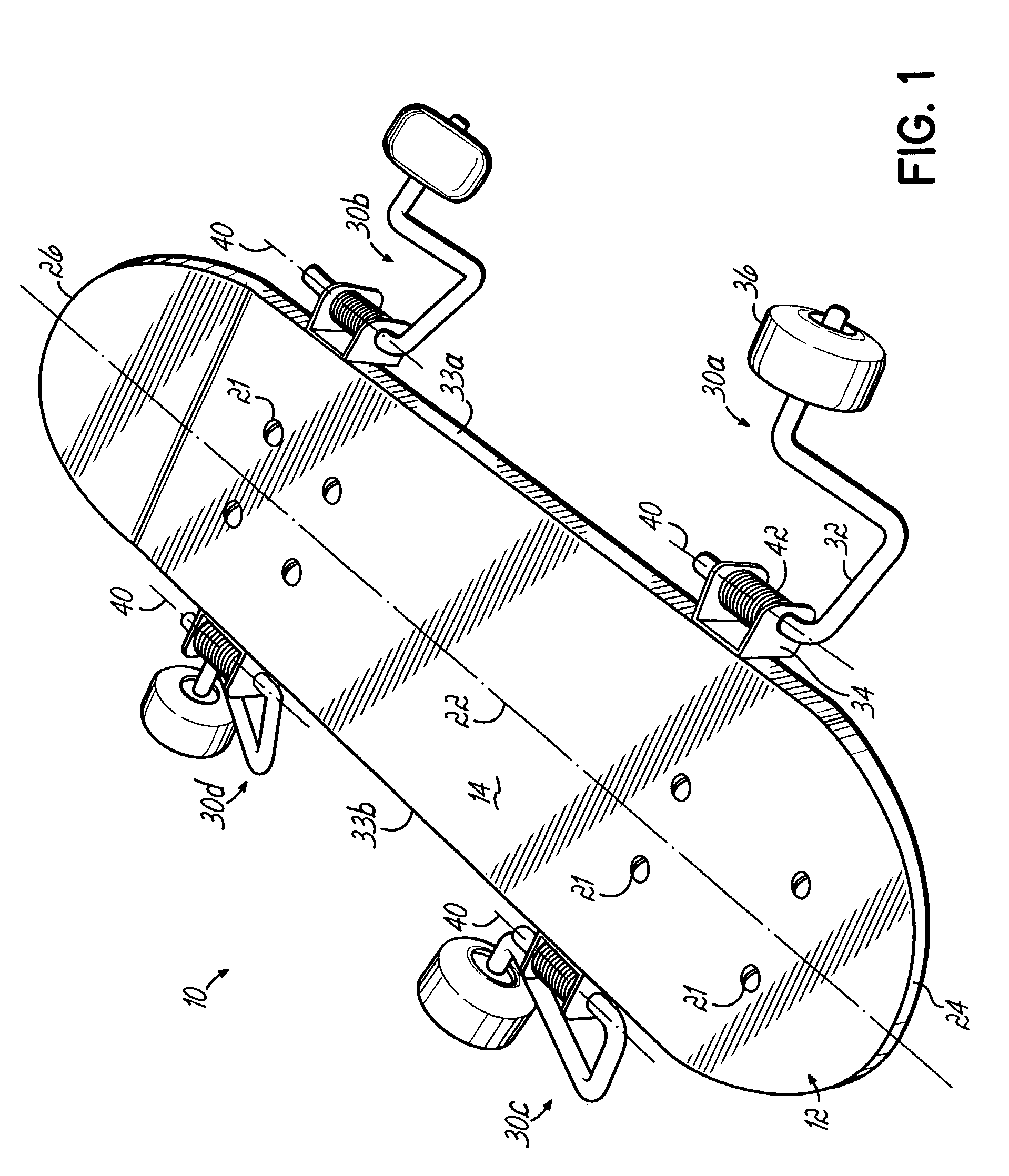 Tandem-wheeled riding device