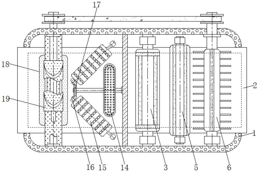 Apparatus for surface fluff treatment and surface flattening before cloth printing