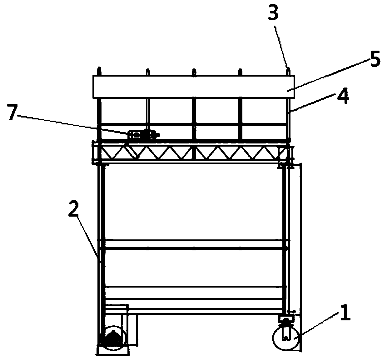 Tunnel spraying maintenance vehicle