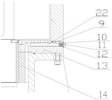 A rapid adjustment device for asymmetric hydrodynamic axial force of flywheel gap fluid