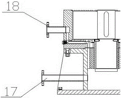 A rapid adjustment device for asymmetric hydrodynamic axial force of flywheel gap fluid