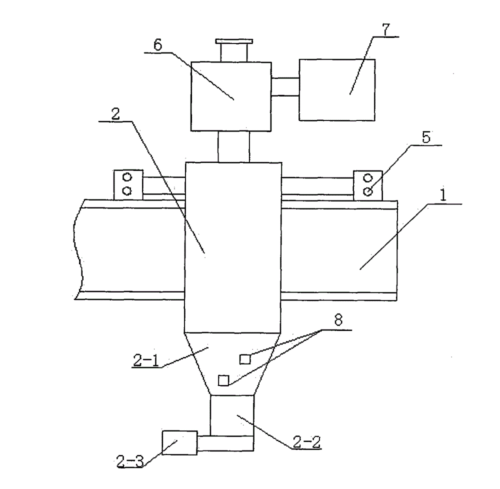 Overhead feeding device for crane