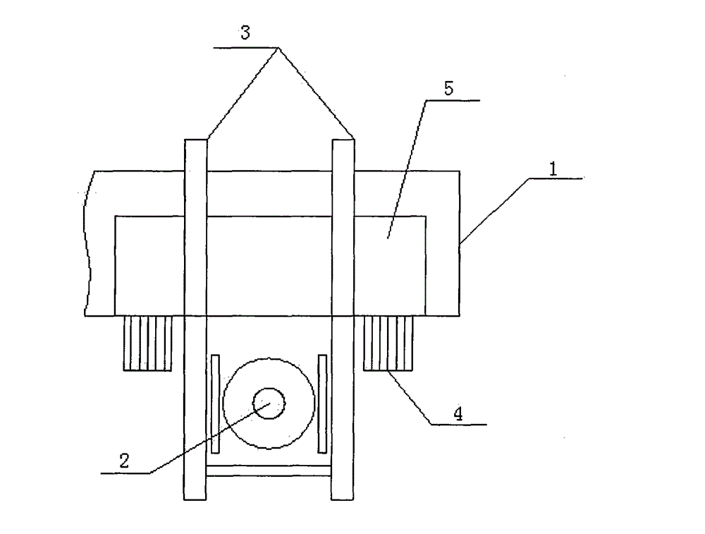 Overhead feeding device for crane