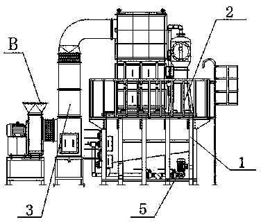 Large-scale equipment for filtering air odor and pollutant