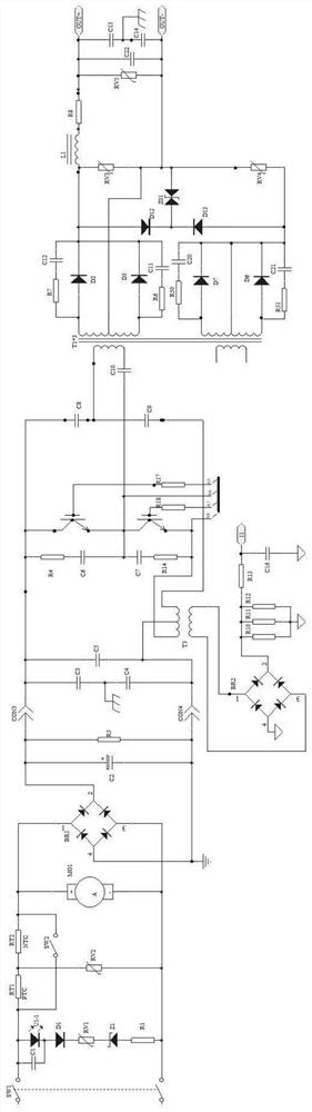 Argon arc welding machine control circuit inverted through IGBT