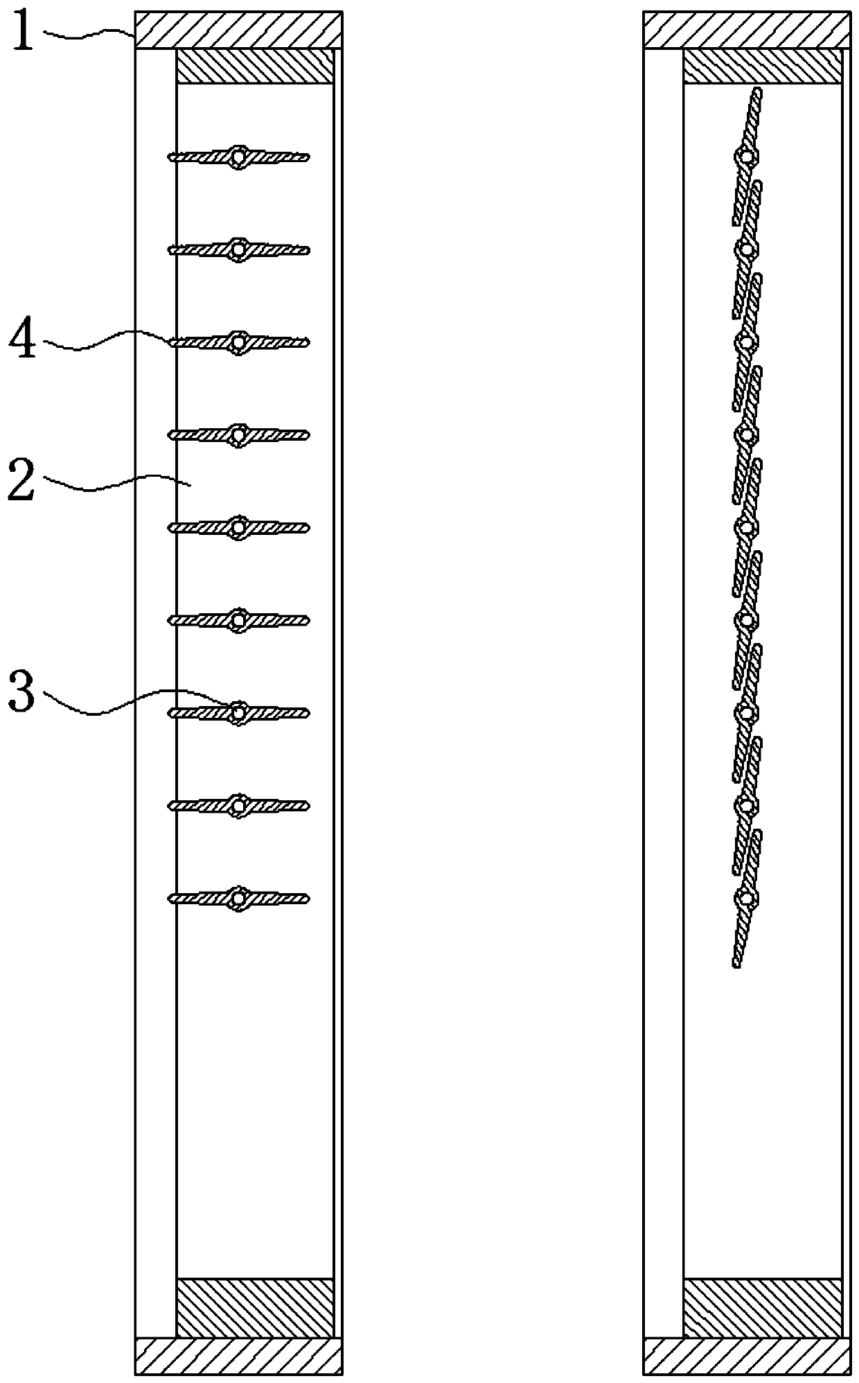 Multipurpose type Venetian blind capable of changing distances between shafts