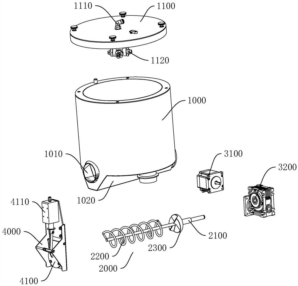 Ice block storage barrel