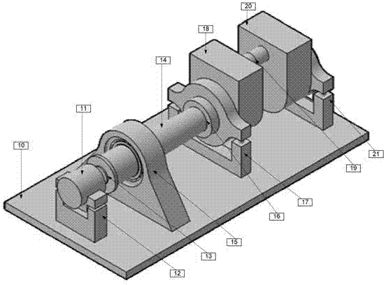 Scale-reduced wind power equipment transmission chain simulated test system supported by rigid-flexible coupling