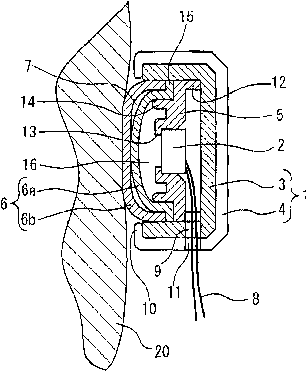 Vibration pickup microphone