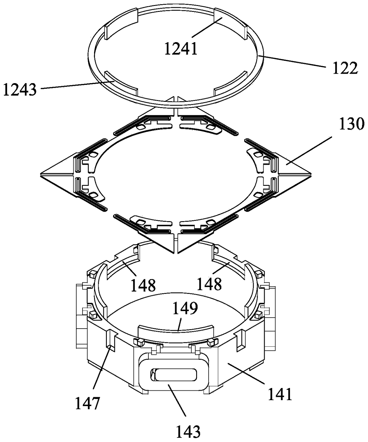 An optical anti-vibration voice coil motor capable of changing the center of the shift axis and its assembly method