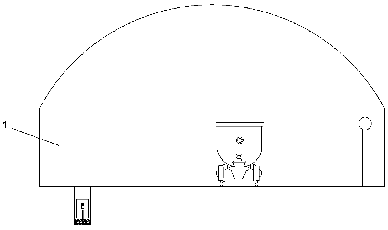 Goaf fire source position detection system and method based on natural potential method