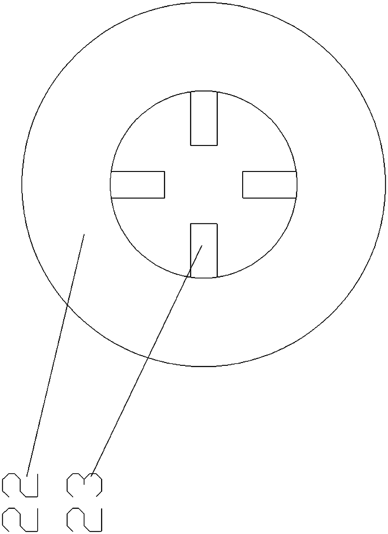 Welding-free tooth one-time forming method for combination teeth of idle wheel with teeth