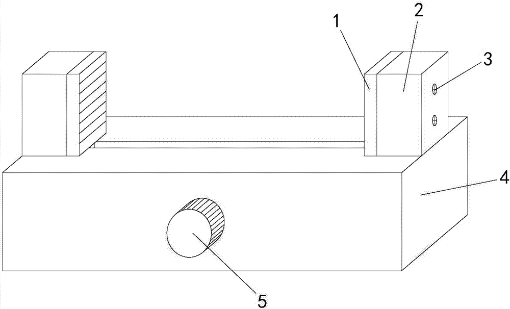 Fine adjustment fixing device for machining capacitor